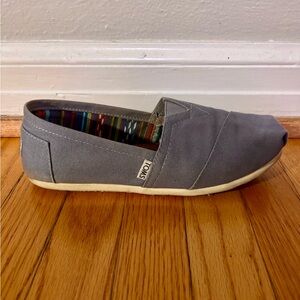 TOMS Classic Blue Canvas Slip-Ons
